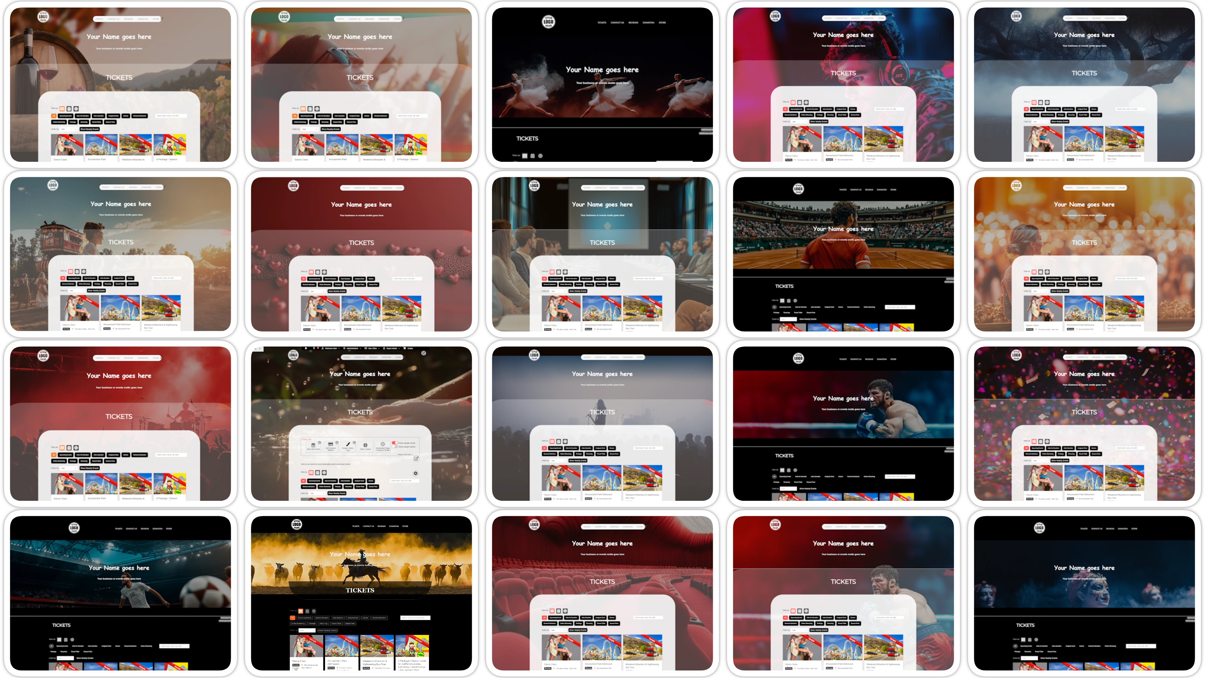 Beautiful, mobile-ready web site for every type of event