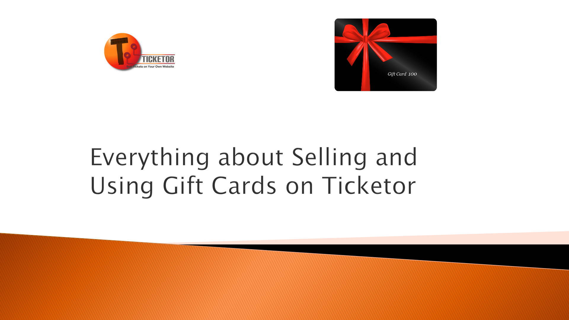 Todo sobre la venta y el uso de tarjetas regalo en Ticketor
