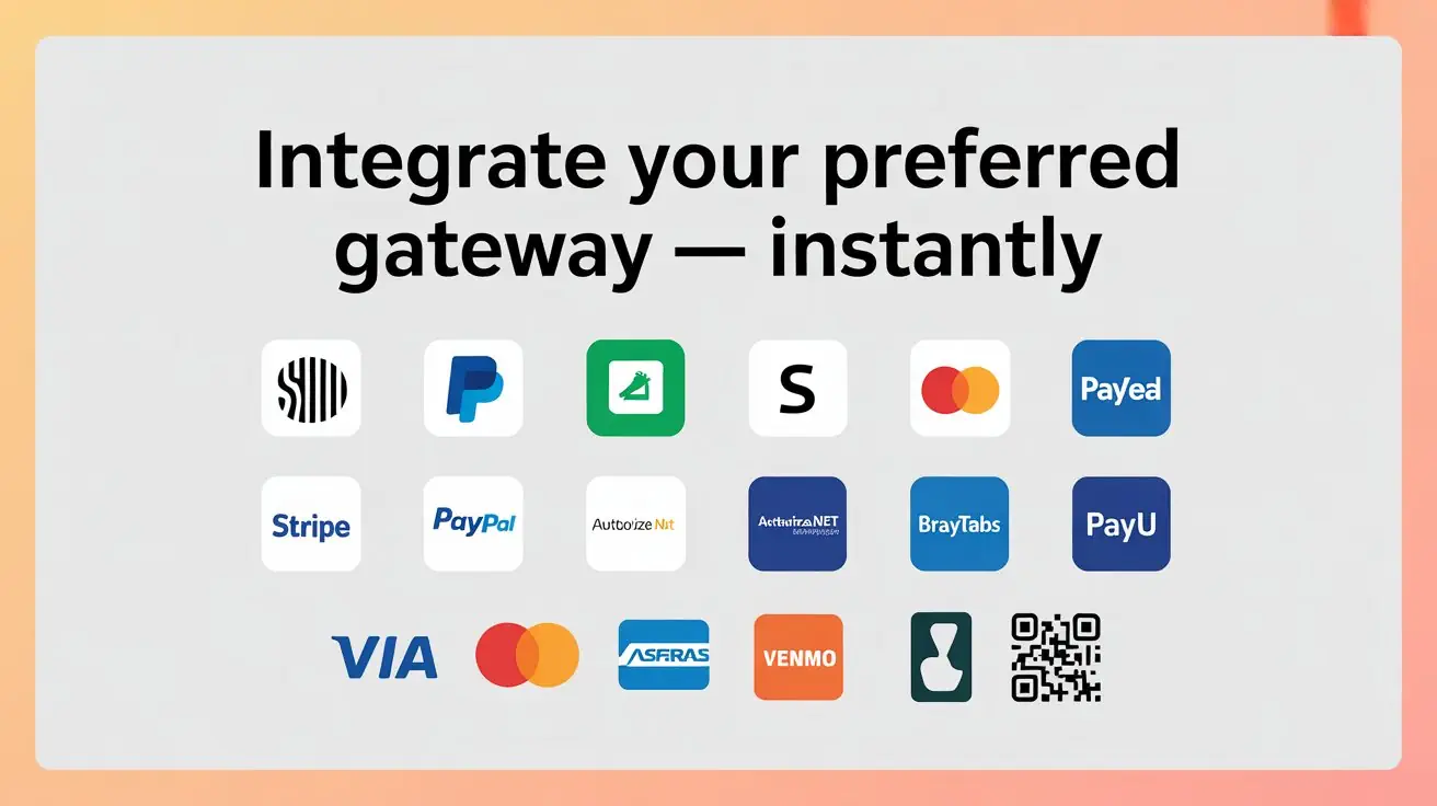 Integrate Your Preferred Gateway Instantly