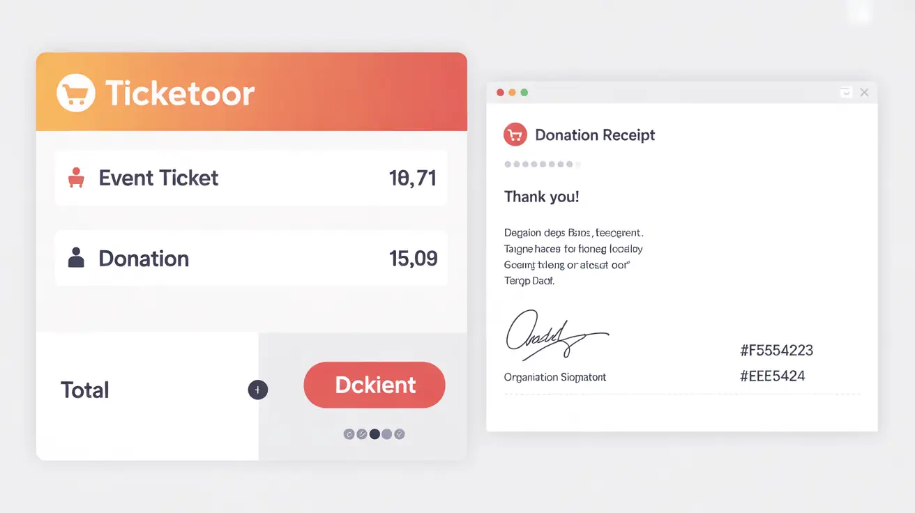 Integrated donations at checkout with one transaction