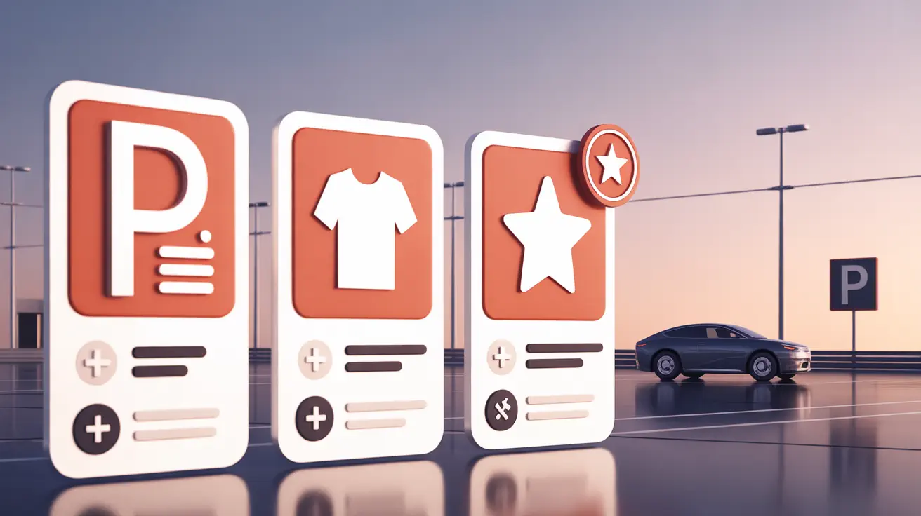 Parking passes and add‑ons at checkout