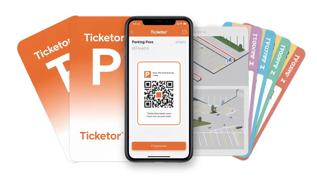 Parking passes purchased with tickets