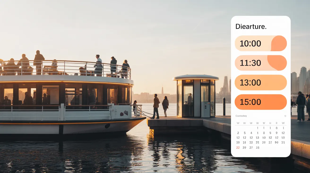 Boat and river cruises with timed departures